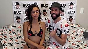 abby carter in colombian casting interview for spicy room