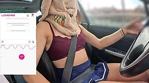 a friend films me driving while a fan remotely controls my lovense vibrator