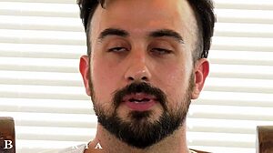 hot bisexual couple share their first cock together