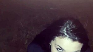 thought no cum in mouth after afternoon fuck in woods, but got it anyway