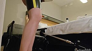 Latexi69's anal fuck with sex machine, oh god it's intense!!