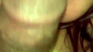 rough sloppy blowjob milking balls with milk