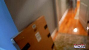 Exotic skinny coed raven finger fucks her pussy and sucks cock 😍