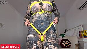 Curvy Woman Twerks in Micro Bikini and Tries on Easter Bunny Lingerie