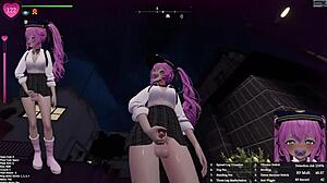 watch this hentai 3d futanari girl masturbate in secrets of exposure?