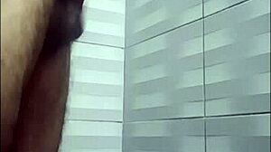 waiting in the shower for my neighbor, i masturbate alone