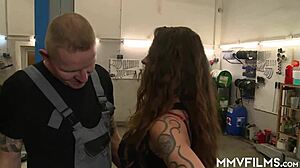 secretary gives up her asshole for a job