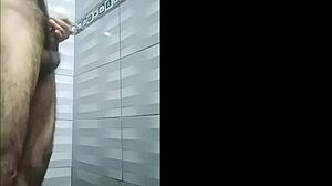 waiting in the shower for my neighbor, i masturbate alone