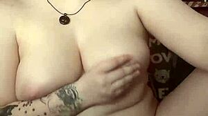 teasing my curvy body in pajamas until orgasm