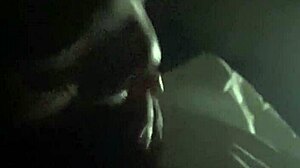 I'm watching this bitch swallow my cum. She keeps sucking my cock after cumshot.