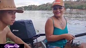 Tigresa VIP takes two huge cocks in her ass with favorite sister-in-law Mia Bucetinha intensely