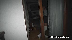 Watch this Latino couple break in and fuck hard?