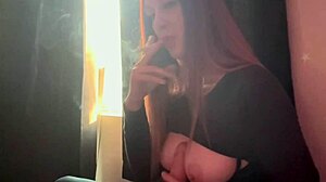 Italian Artemisia Love Dildo Handjob Smoking