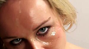 Spicy Idol Receives Cumshot Facial And Gulps Down Every Drop Of Jizz