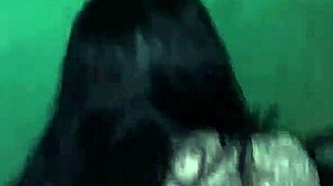 young couple fucks on motorcycle in alley, almost caught by neighbors