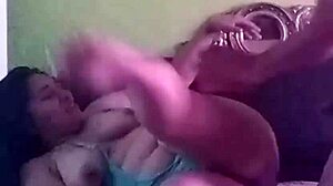 Aurora Estelar and Hunter have hot creampie sex in living room