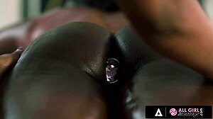 All girl massage turns into hot threesome!