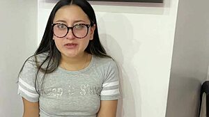 mature woman in skirt rides her brother-in-law's cock in the bedroom while husband is away