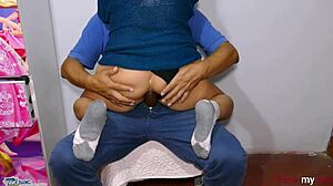 Cute Anal Cowgirl Rides Huge Dildo in Her Little 18+ Hole for Incredible Orgasm