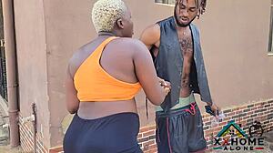 naughtiest slutty queen gets hot doggy from big fat cock and cum on face