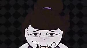 Jaiden is banging hard with big cock and deepthroat