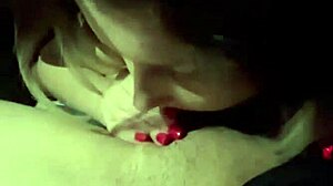 deepthroat sucking in car with drool 😍