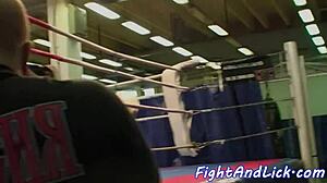 glam babes wrestling and fighting