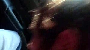 Brazilian shemale gives oral in a quick car session!