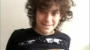 Cute Tranny Cums During Solo Masturbation