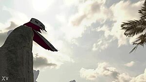 lara and sheva as dorky explorers with clothes ripped in adventure