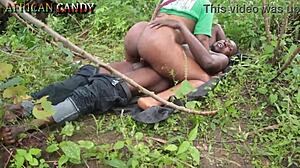 My emotional journey with chubby african girlfriend in outdoor doggystyle and missionary