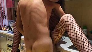 The Best Sex In The Kitchen With Homemade Anal Stockings Wife Kissing Milf Assfucking Amateurs!