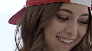 hot brunette rides big cock