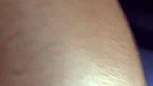 Amateur teen swallows big cock cum for first interracial time