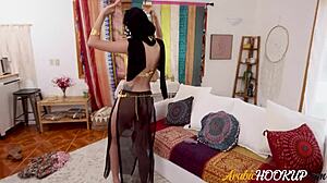 hijabi girl rocks belly dancer outfit while getting fucked