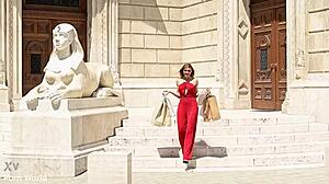 Rich Wife Kitana Lure Convinces Hubby For DP Threesome With Driver