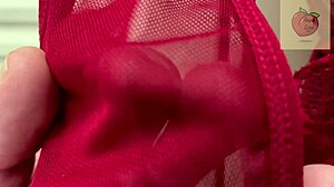 Stepmom discovers stepson using her panties for jerking