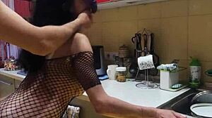 The Best Sex In The Kitchen With Homemade Anal Stockings Wife Kissing Milf Assfucking Amateurs!