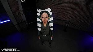 ahsoka blows and rides anakins huge cock in vr