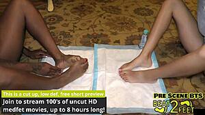 foot friends forever - aria nicole & giggles