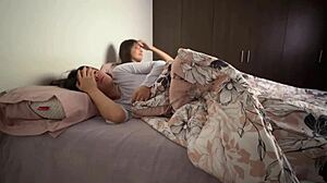 i watched lesbians snuggle and grope asses in bed