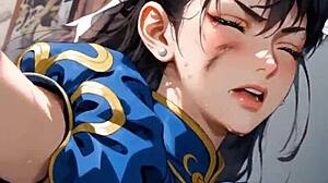 Rough sex with Batgirl and Chun-Li AI