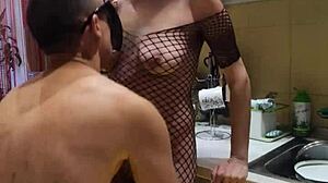 The Best Sex In The Kitchen With Homemade Anal Stockings Wife Kissing Milf Assfucking Amateurs!