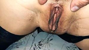 Watch Him Fuck His Wife's Ass In Beautiful Lingerie!