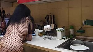 The Best Sex In The Kitchen With Homemade Anal Stockings Wife Kissing Milf Assfucking Amateurs!