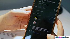 Secretary Licked And Strapon Fucked!