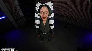 ahsoka blows and rides anakins huge cock in vr