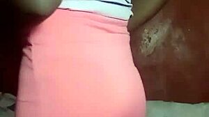 horny kenyan crossdresser stripping and fingering gaping asshole