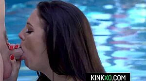 Hot Teen Alice Visby In Diamond Bikini Gets Banged By The Pool