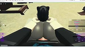 Emo Slut Takes Rough Monster Cock